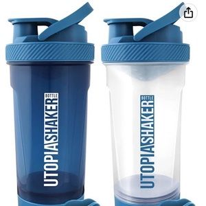 Utopia Home 2-Pack Shaker Bottle - 24 Ounce Protein Shaker Bottle for Pre & Post